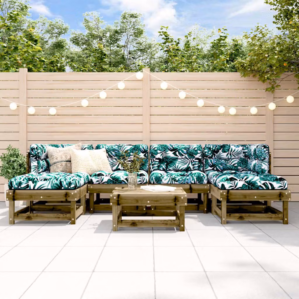 Maison Exclusive - Set da giardino da 7 pezzi in legno di pino trattato