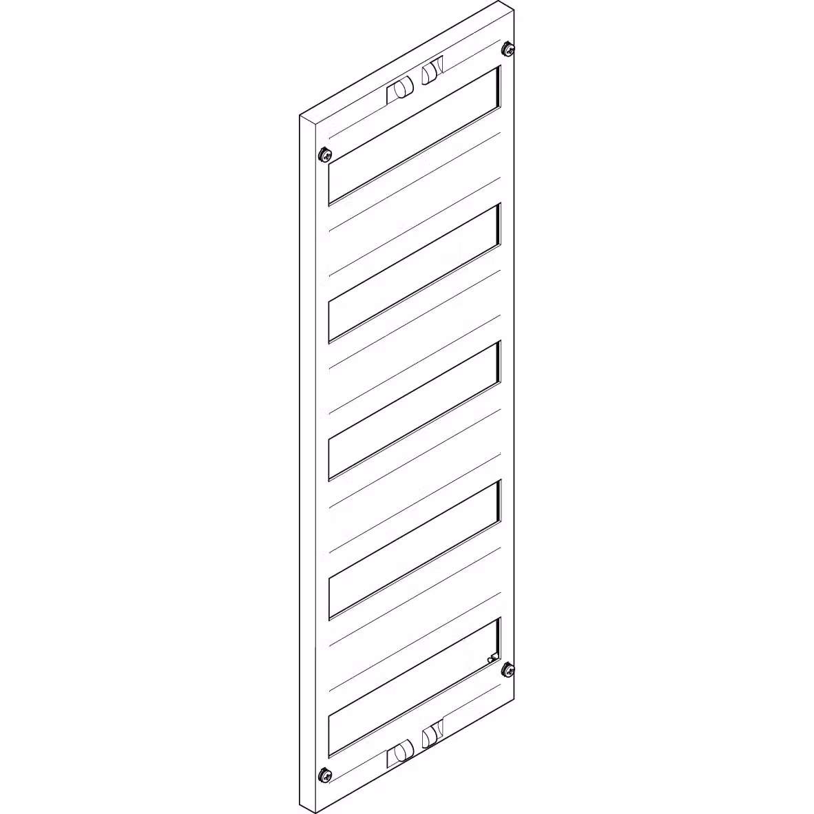 Piastra di copertura ABN 250x750 mm 1FB/5RE_10 aperta, distanza tra le file 150 mm (10 pezzi) FAO15N10