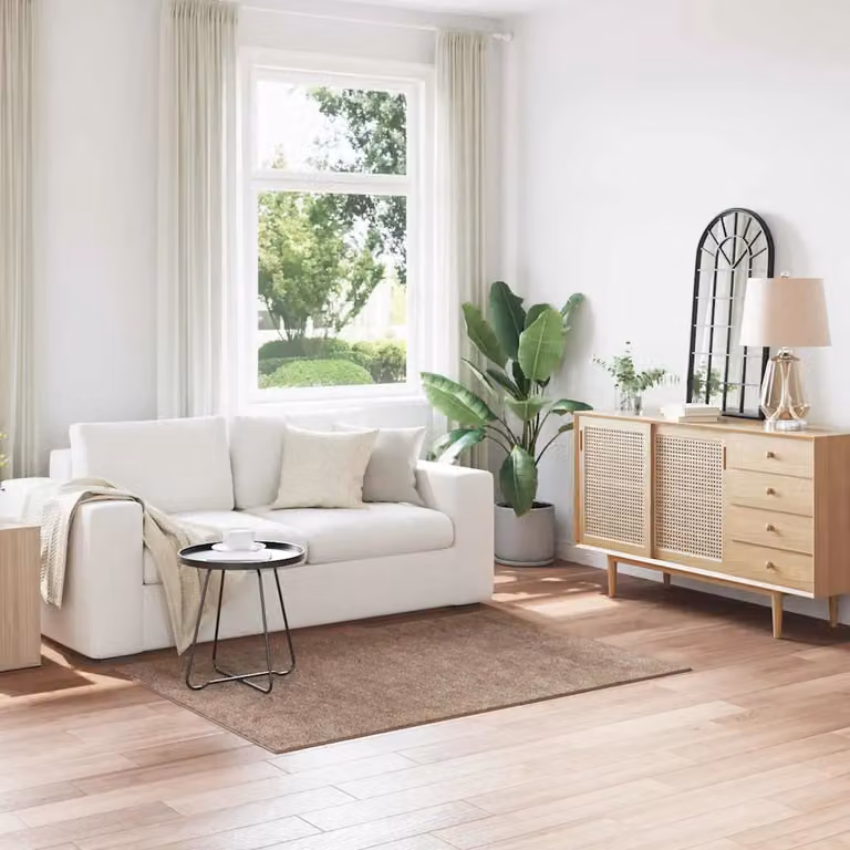 Tappeto Shaggy vidaXL Marrone Antiscivolo e Lavabile in Polipropilene L: 120 cm, P: 170 cm