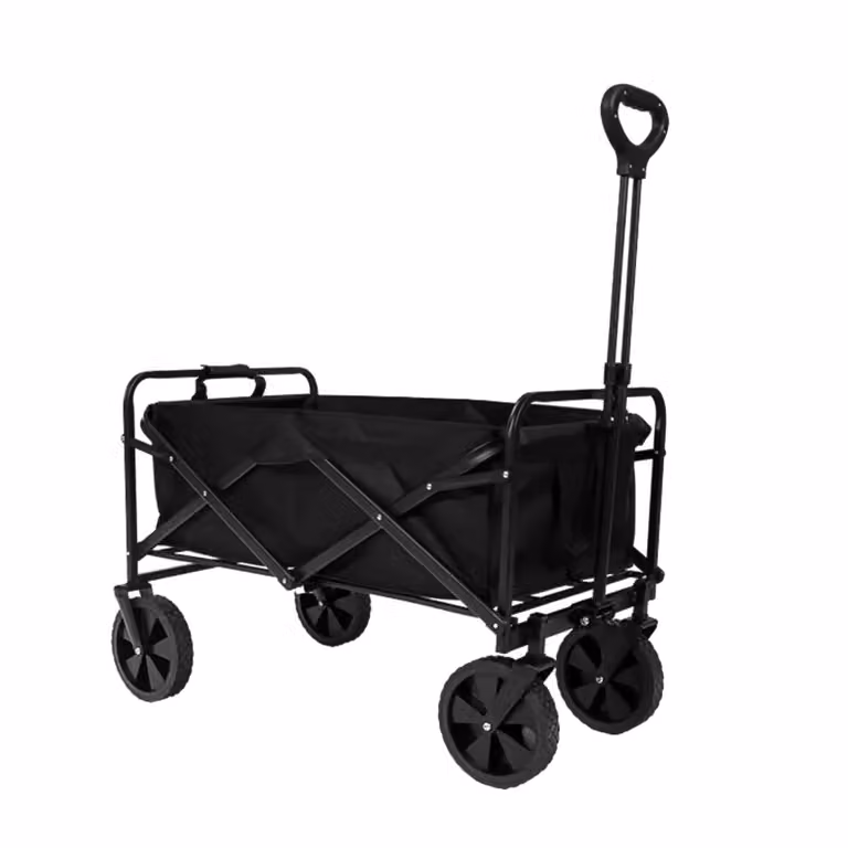 Carrello pieghevole, con una capacità di carico fino a 90 kg, ideale per giardinaggio, campeggio e attività ricreative