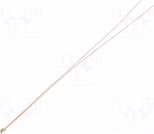 1 x Termistore NTC, intervallo di temperatura -40 ÷ 300°C, resistenza 5kΩ, montaggio a foro passante (THT), coefficiente di temperatura 3480K, tolleranza 1%, modello TT2-5KC7-1. Termistore NTC per misurazioni di temperatura