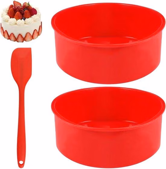Stampi in silicone - Forma rotonda - 15 cm, antiaderenti