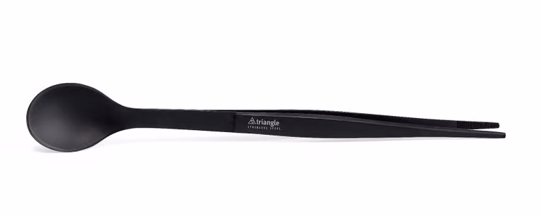 Pinza e cucchiaio da assaggio Nera, acciaio inox 17cm Ambrogio Sanelli