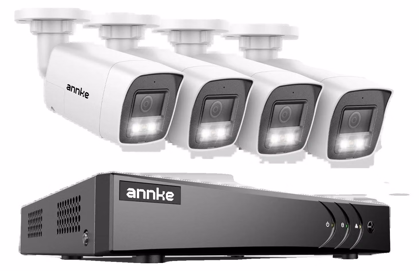 Sistema di telecamere di sicurezza, risoluzione 3K, audio bidirezionale, DVR 8 canali, 4 telecamere, 1T
