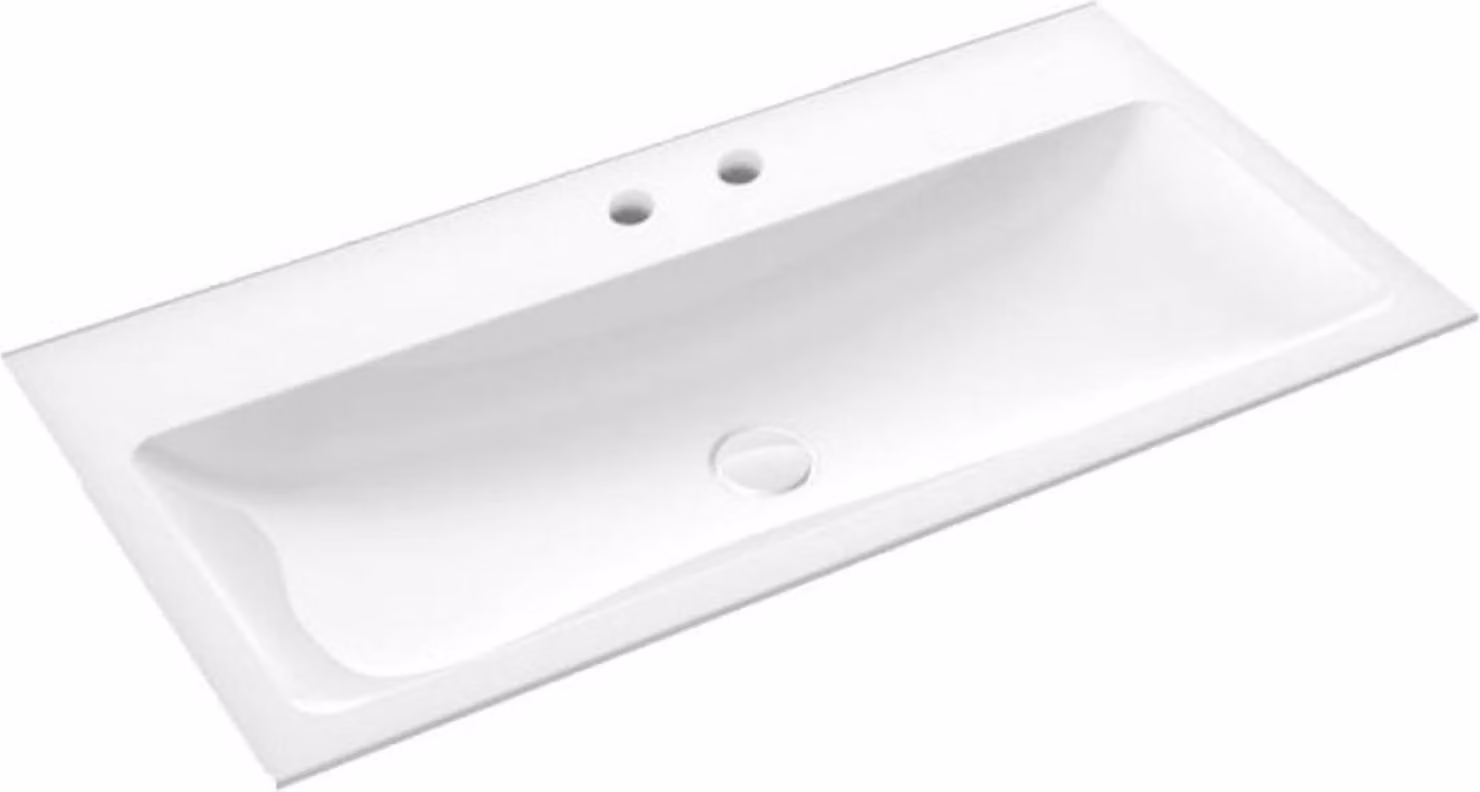 emco evo 1000 lavabo, 1011x522mm, sans trop-plein, pour meuble bas evo 1000, 957711432, 957711432
