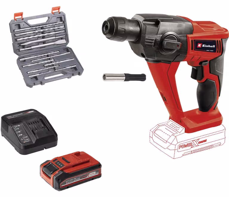 EINHELL Power X-Change Martello perforatore a batteria TE-HD 18 Li, 18 V, (Li-Ion)