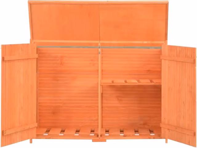Capanno per Attrezzi-Casetta da Giardino in Legno 128x42x91 cm