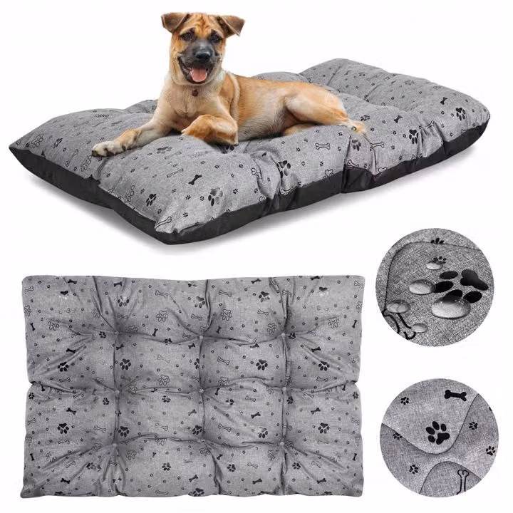 Letto per cani PRESTIGE cuscino 140x100 cm impermeabile osso nero