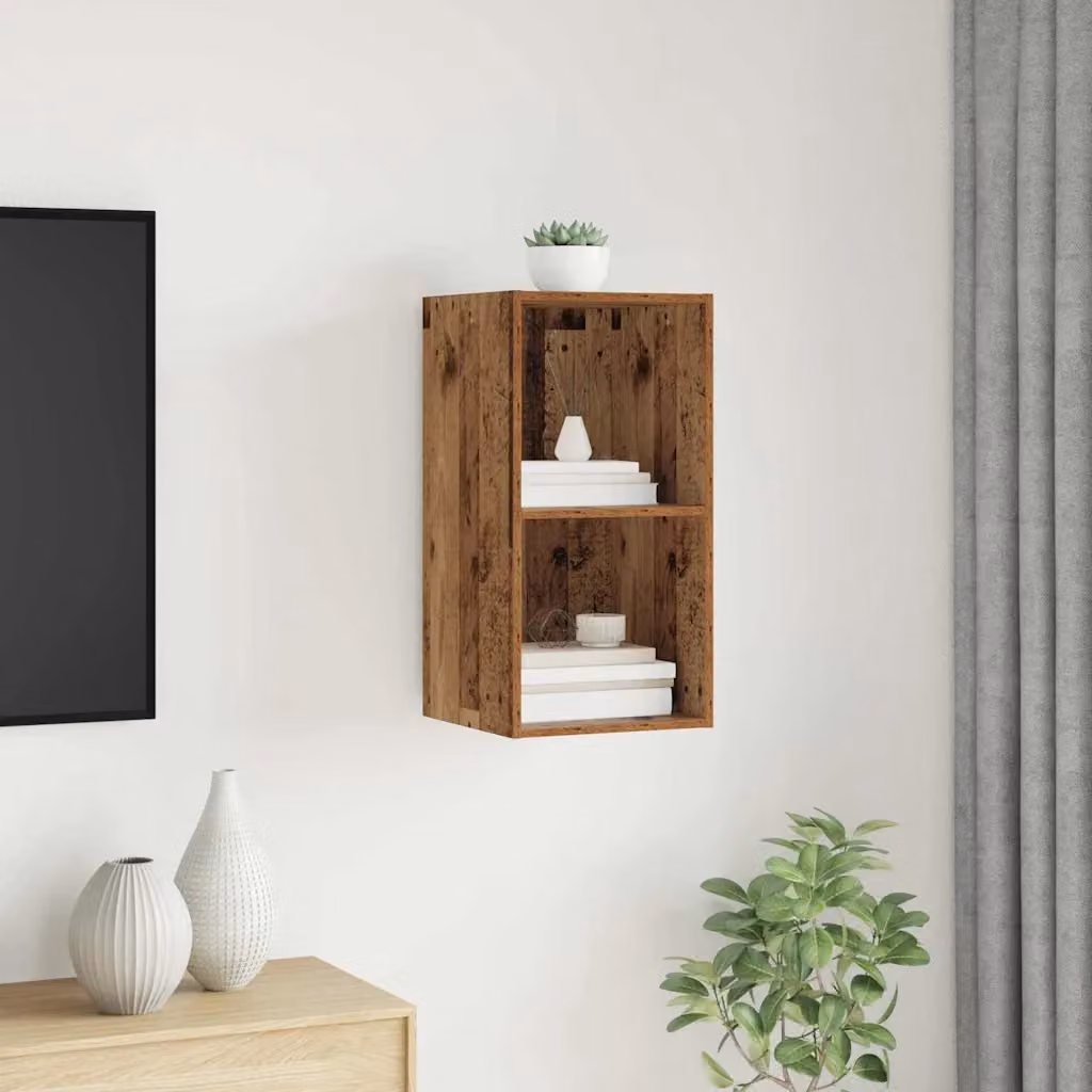 Set mobile TV moderno vidaXL in legno vecchio marrone L: 37 cm, P: 37 cm, H: 72 cm