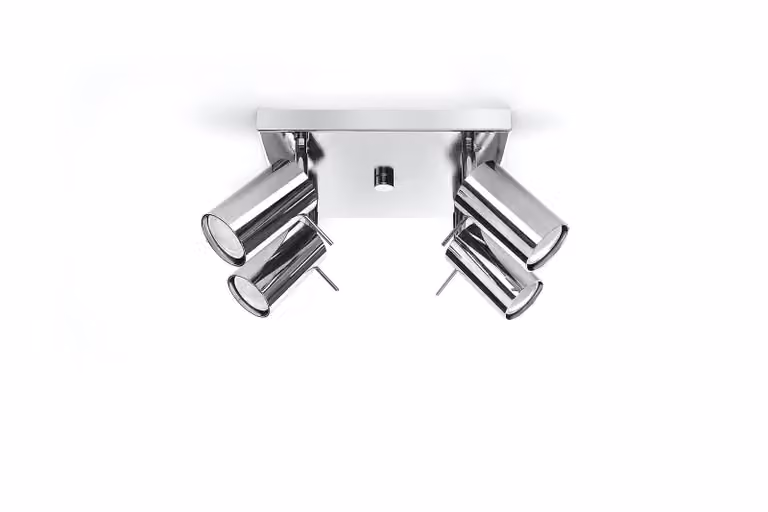 Lampada da soffitto RING 4 cromo 4xGU10 10W acciaio 16x25x25cm Sollux Lighting