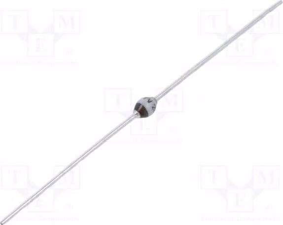 3x Diodo: Rettificatore 600V SOD57 BYV26C-TAP. Diodi universali a foro passante (THT). Corrente nominale: 1A. Corrente di impulso inversa massima: 30A