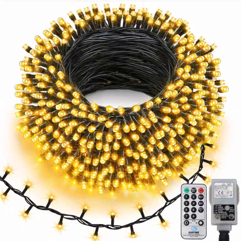 Catena luminosa - 20 metri - 400 LED - Luce calda