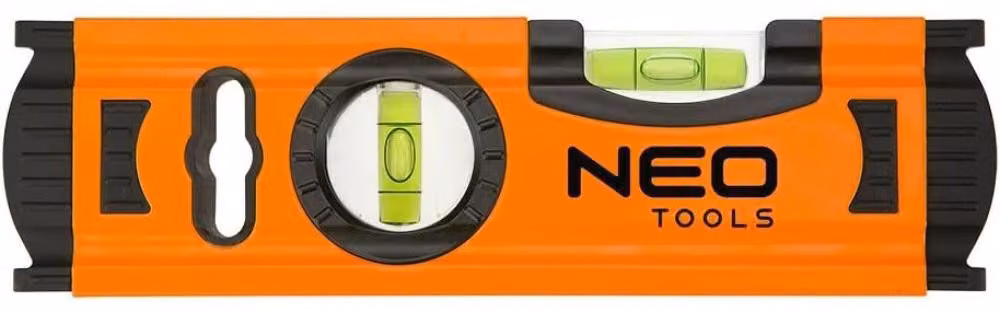 NEO TOOLS Livella in alluminio 20 cm, 2 fiale