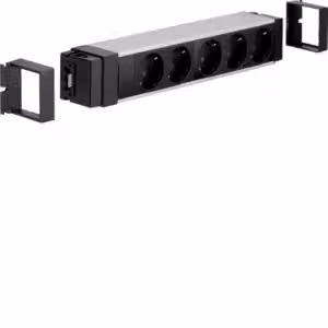 Morsettiera a 5 prese, sistema di connessione Wago, alluminio anodizzato