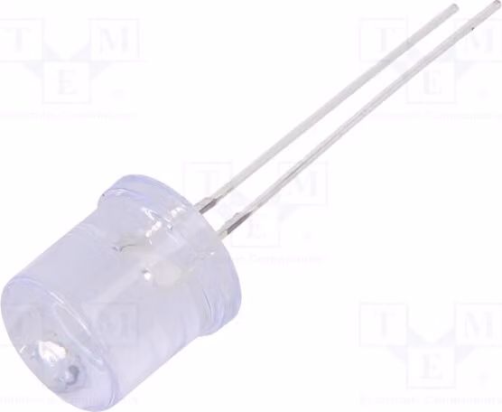 2 LED, 10 mm, OSY5PAA6A1A, diodi LED a foro passante, 10 mm, giallo, 100°, 1120÷1560 mcd