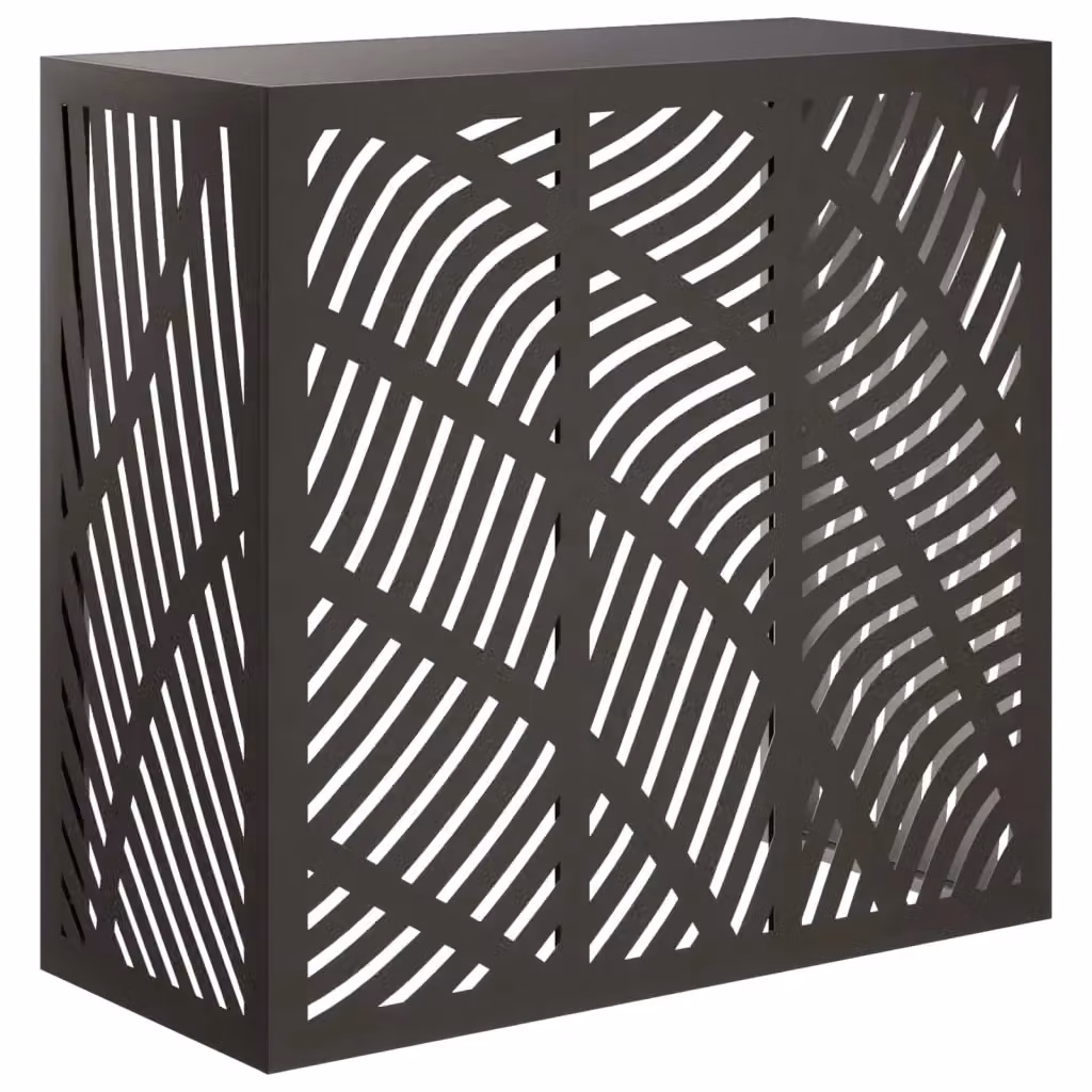Copertura per condizionatore d'aria vidaXL Nero L/P/H: 110 x 50 x 105 cm – 2