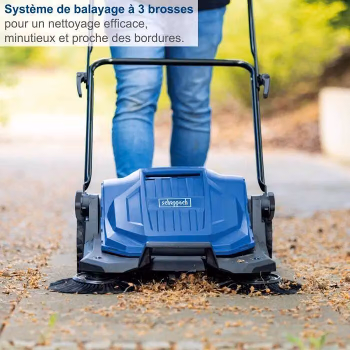 Spazzatrice S800, larghezza di spazzamento 650 mm, capacità del contenitore 20 l, per superfici fino a 2600 m²