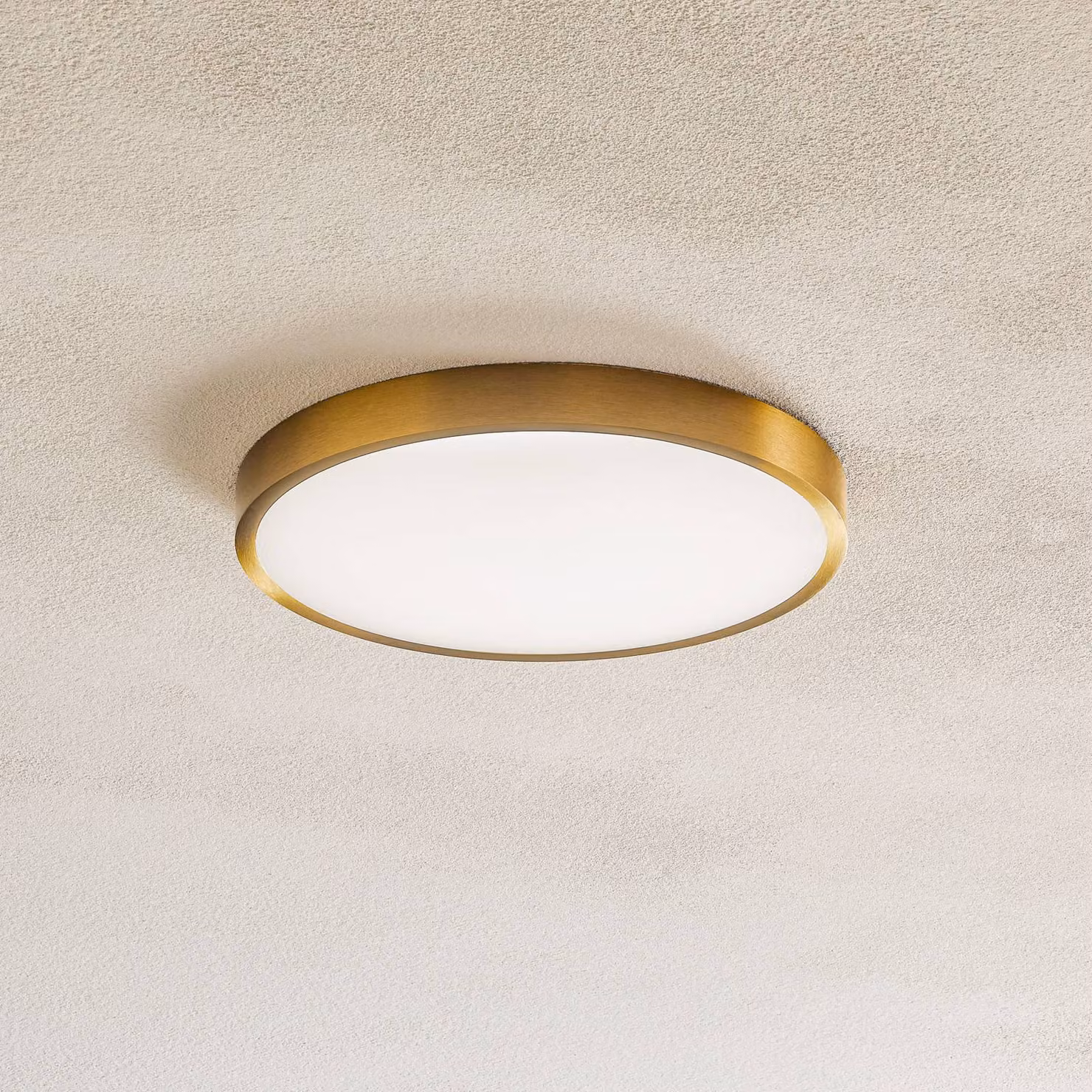 ORION Plafoniera a LED Bully, Ottone / Oro, Soggiorno / Sala da pranzo, Alluminio, Moderno, Plafoniera LED