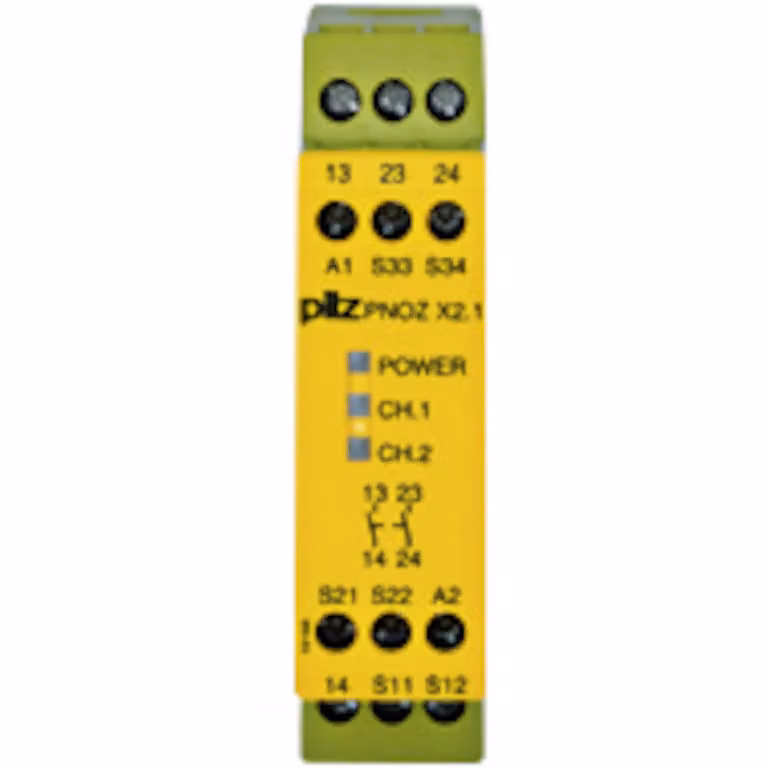 PILZ Dispositivo di commutazione per l'ARRESTO DI EMERGENZA 24V/AC Dispositivo base 24V/DC