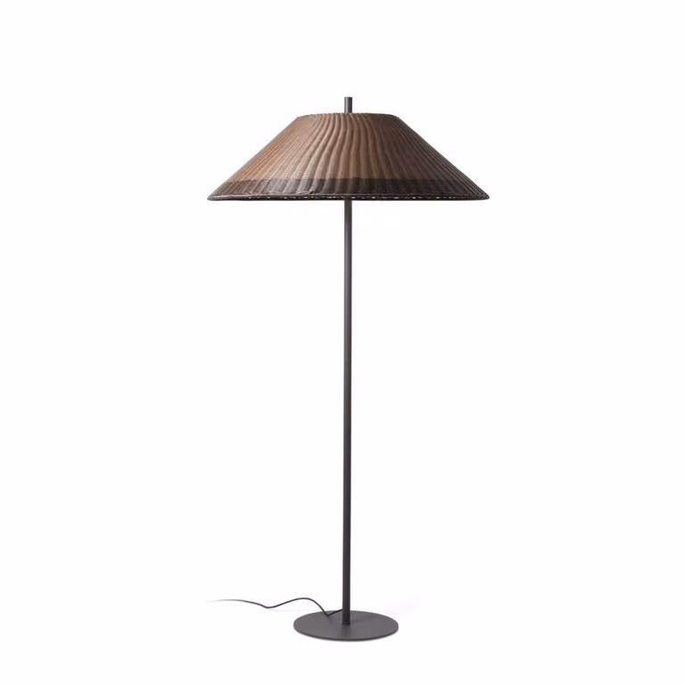 SAIGON lampada da terra grigio/marrone 2M W100 71569-08