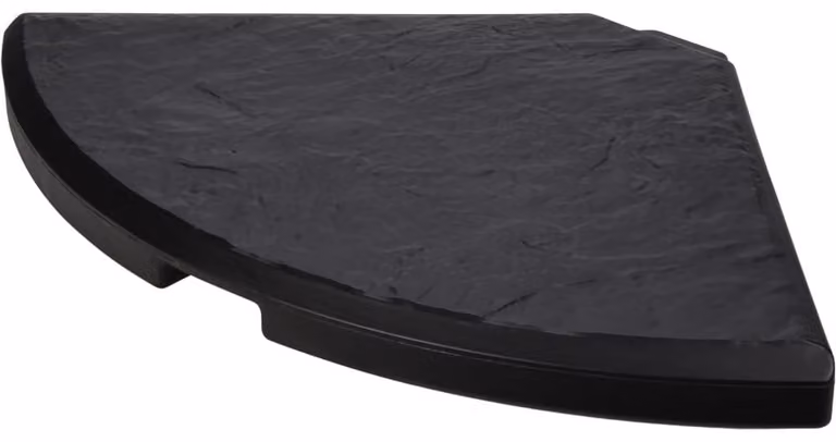 Base in cemento per ombrellone - Rotonda - 50 x 50 cm - Nera