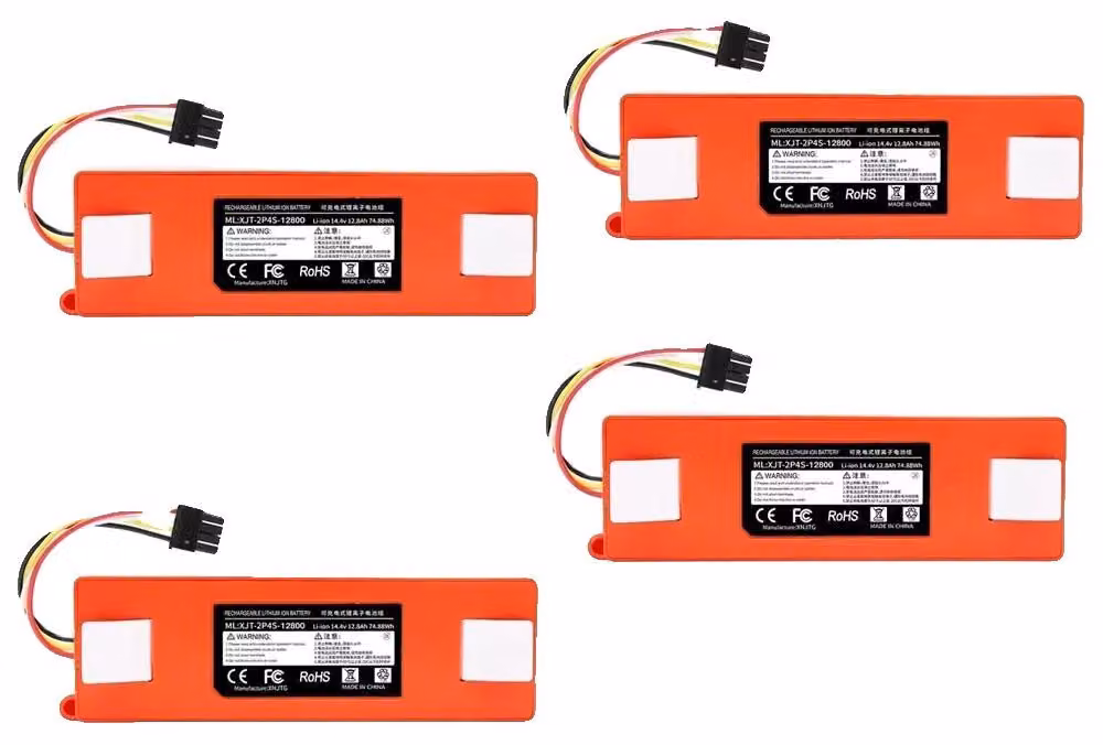Batterie, 14,4V, capacità 12800mAh, confezione da 4 pezzi