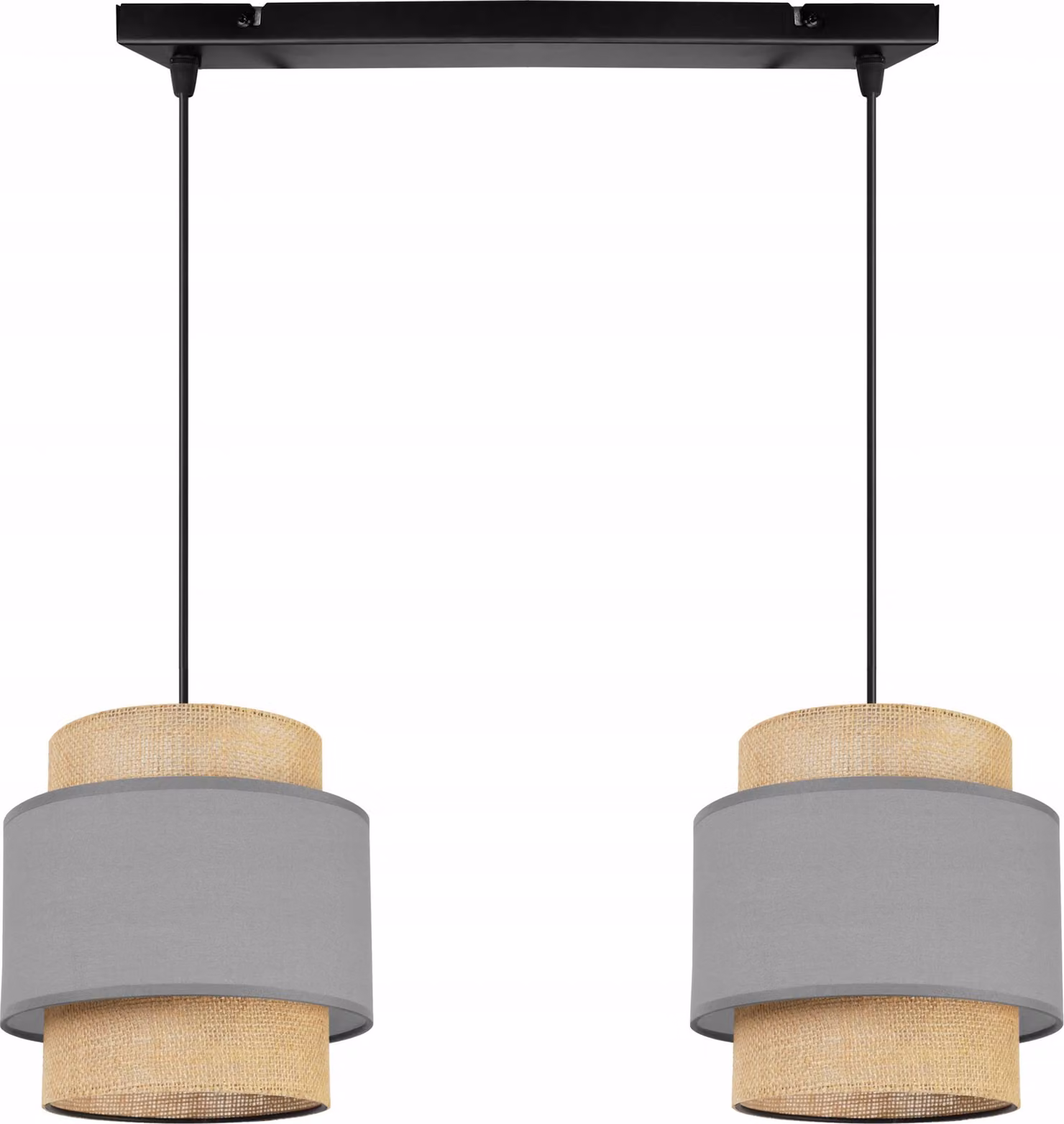 Lampada a sospensione, lampadario da soffitto, paralume, Boho Juta