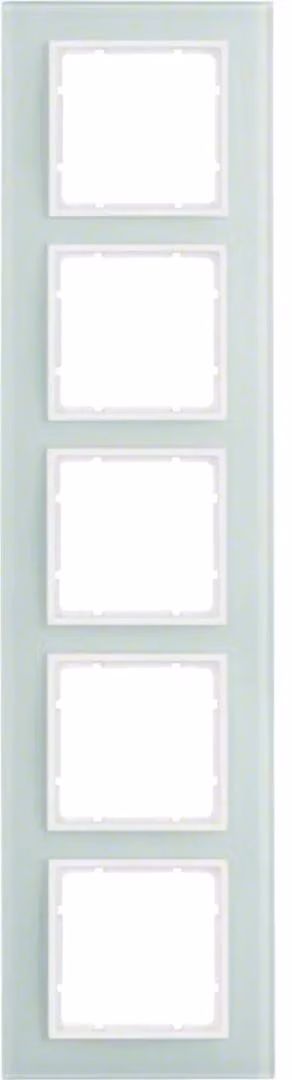 BERKER GMBH BER B7 Frame 10156909 vetro a 5 vie bianco polare