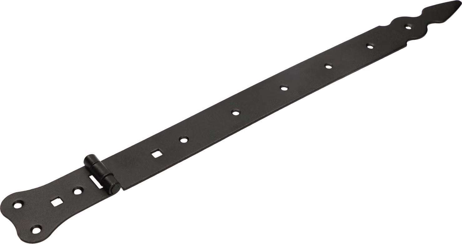 KOTARBAU® Cerniera per persiana 400 mm Cerniera per cancello Cerniera per porta Cerniera a croce Cerniera per porta Cerniera Nero Acciaio inox Cerniera per cancello da giardino Ferramenta per edilizia Robusta