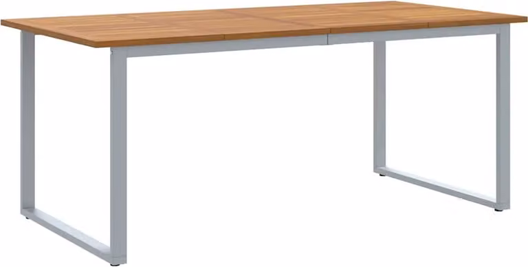 Tavolo da Giardino Grigio 180 x 90 x 75 cm