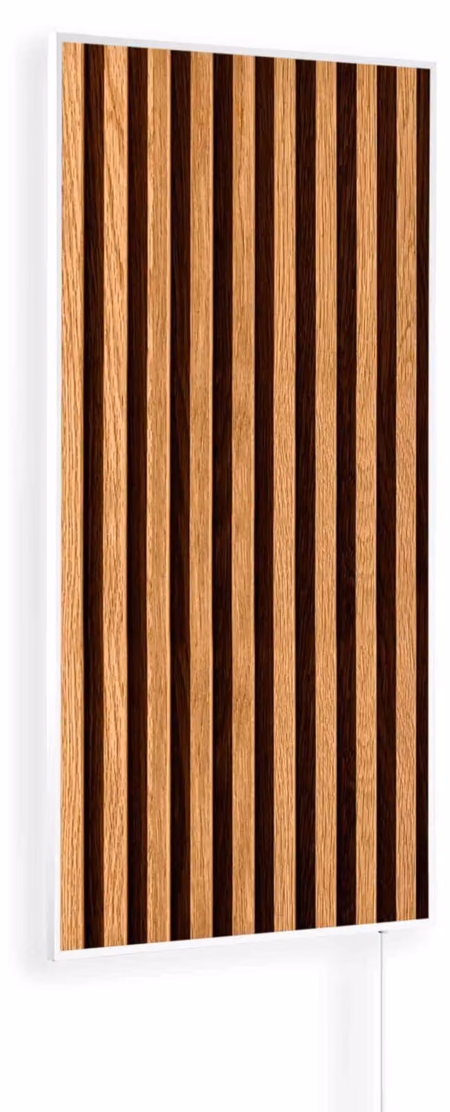 Pannello radiante a infrarossi da parete - 1000 Watt, design in legno - alimentazione elettrica