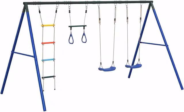 Set Gioco da Esterno con Altalene Trapezio e Scala CFW3178596