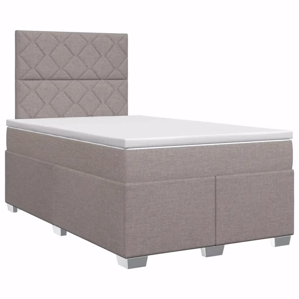 Letto box spring con materasso ibrido vidaXL beige L/P: 120 x 200 cm – 2