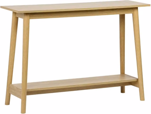 Consolle scandinava effetto legno di noce, 110cm, effetto frassino