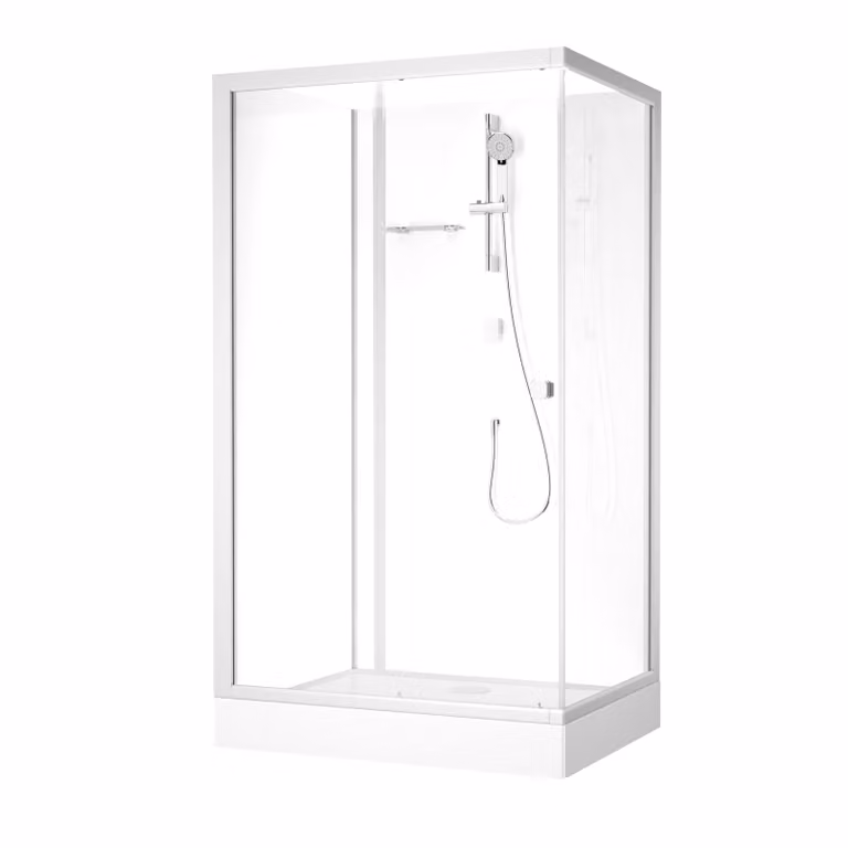 Cabina doccia 90x115 MARWELL doccia completa Fresh Shower Rectangle - 90x115x205cm - doccia completa con ingresso frontale - con porte scorrevoli - profili in alluminio di alta qualità