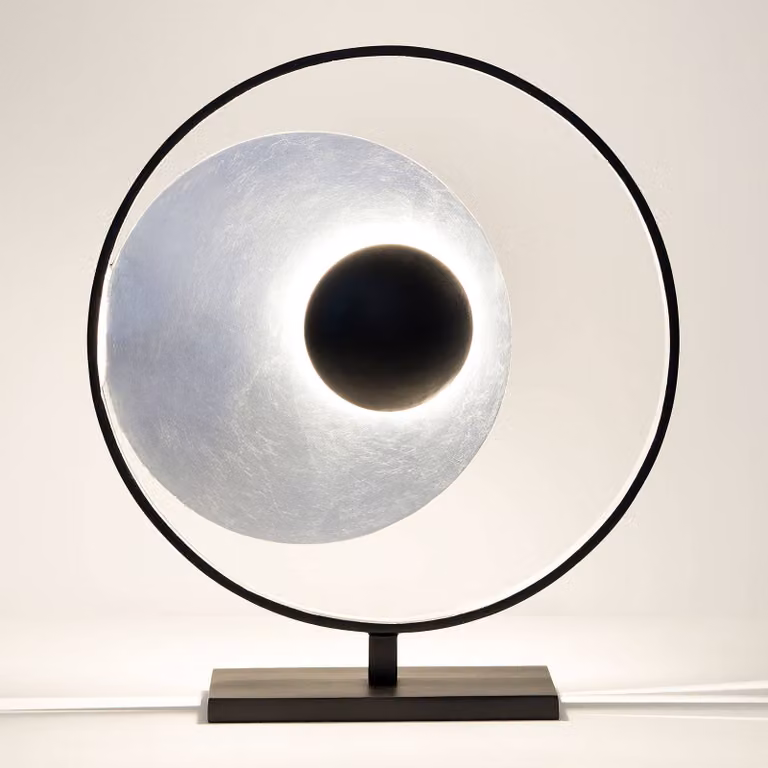 Holländer Lampada da tavolo di design Satellite, Cromo / Argento, Soggiorno / Sala da pranzo, Metallo, Moderno, Lampada da tavolo