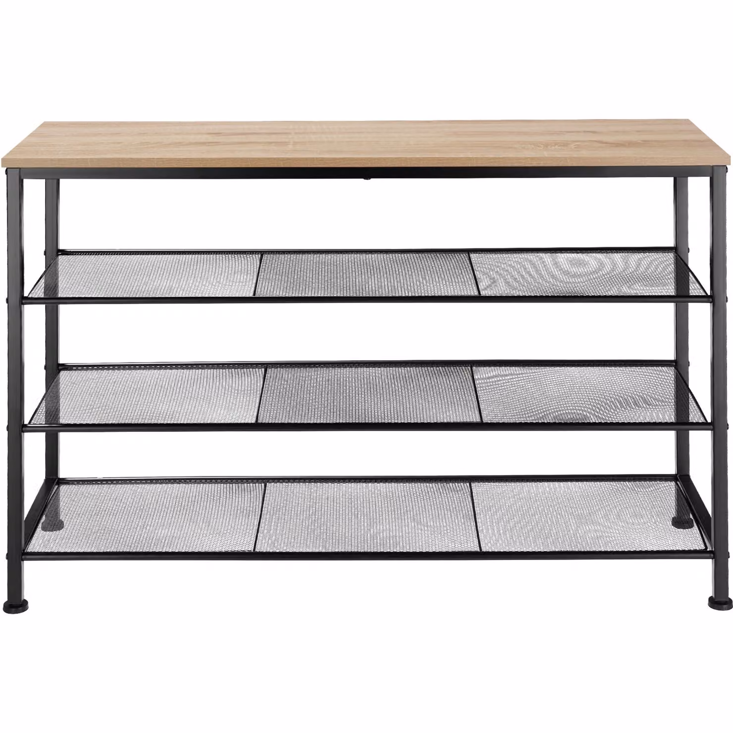 Scarpiera Portsmouth Tectake in stile industriale, colore rovere e marrone, L/P/H: 100 x 30,5 x 72,5 cm – 3