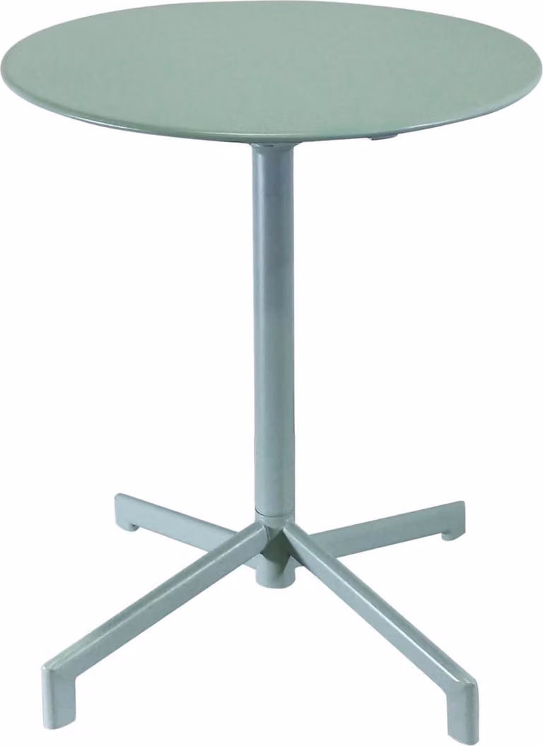 Milani Home - tavolo da giardino rotondo, Opera, diametro 60 cm, in acciaio, verde