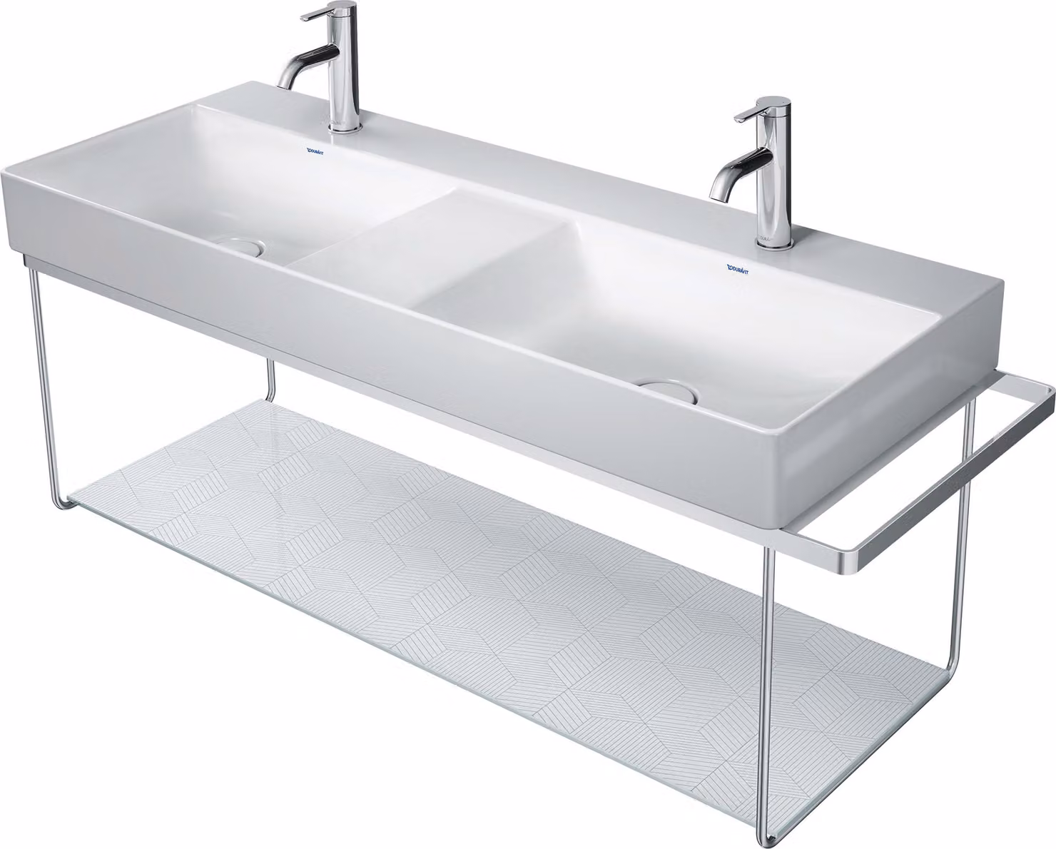 Duravit DuraSquare console en métal 126,5x45,1cm, pour lavabo 235312, montage mural, 0031181000, 0031181000