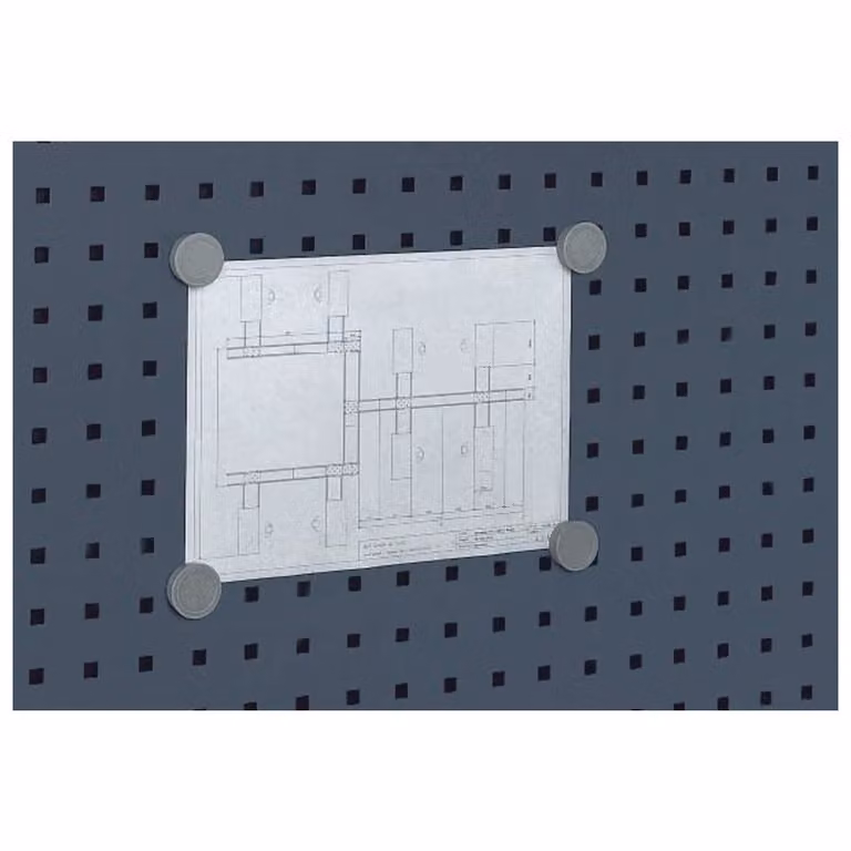 Supporto magnetico D 35 mmPoliuretano5 pezzi per lastre forate