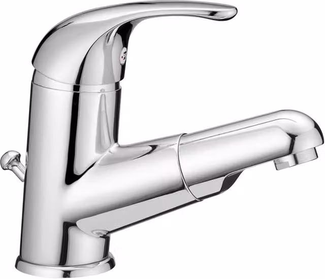 Monocomando lavabo con doccetta estraibile PB cromato