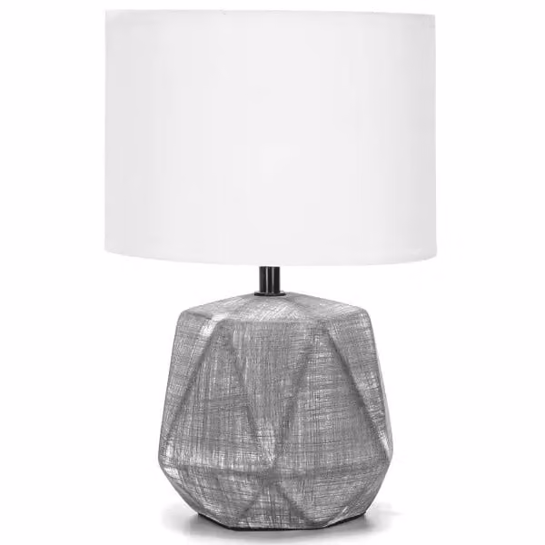Lampada da tavolo in Vetroceramica TRI GREY 29 cm Aigostar