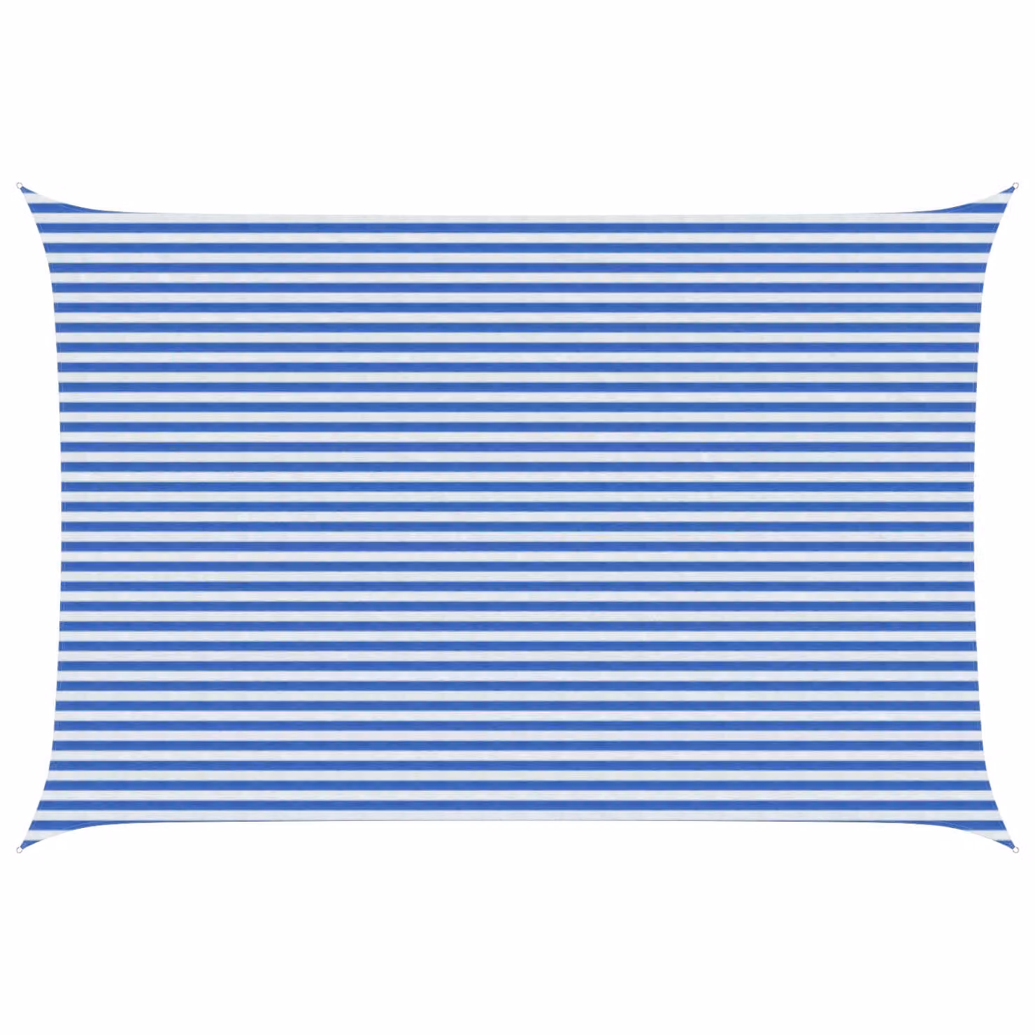 Telo Ombra Rettangolare vidaXL in HDPE Blu e Bianco 4 x 7 m