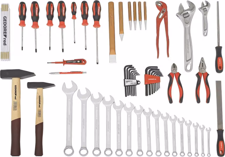 GEDORE rosso R21000059 Set di utensili ALLROUND sciolti da 59 pezzi, 3301632