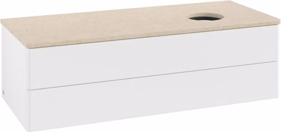 V&B Mobiletto senza struttura frontale, con illuminazione Antao 120x36x50cm, colore WBP botti