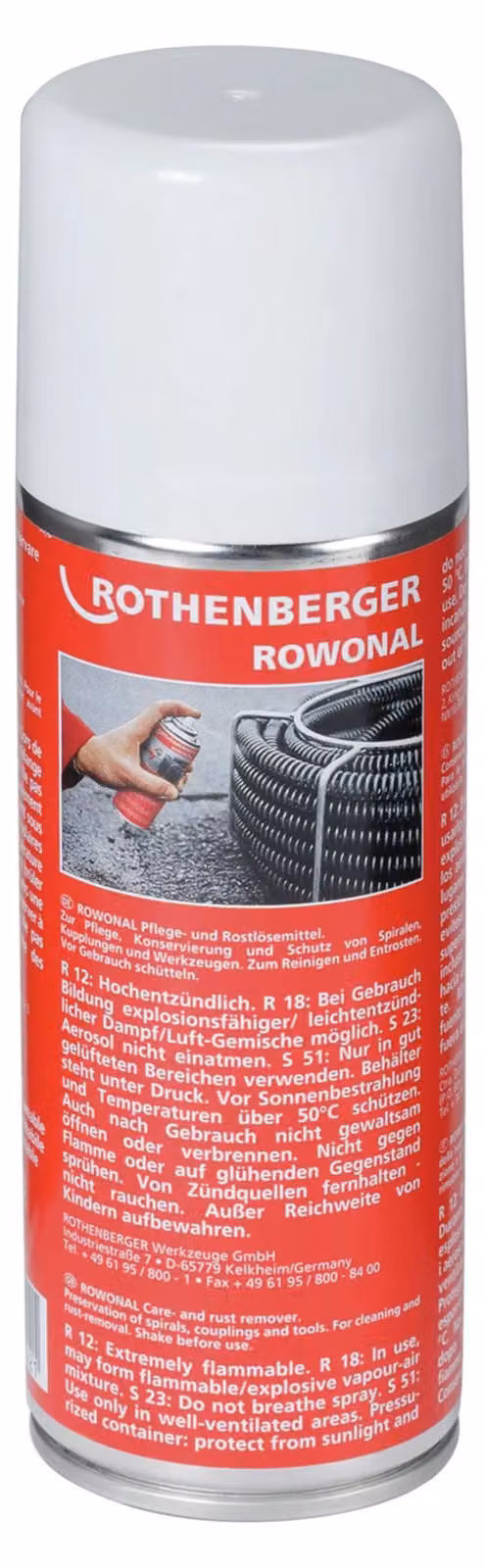 ROTHENBERGER ROWONAL No. 72142 Spray antiruggine a spirale 200 ml (100ml=10€)