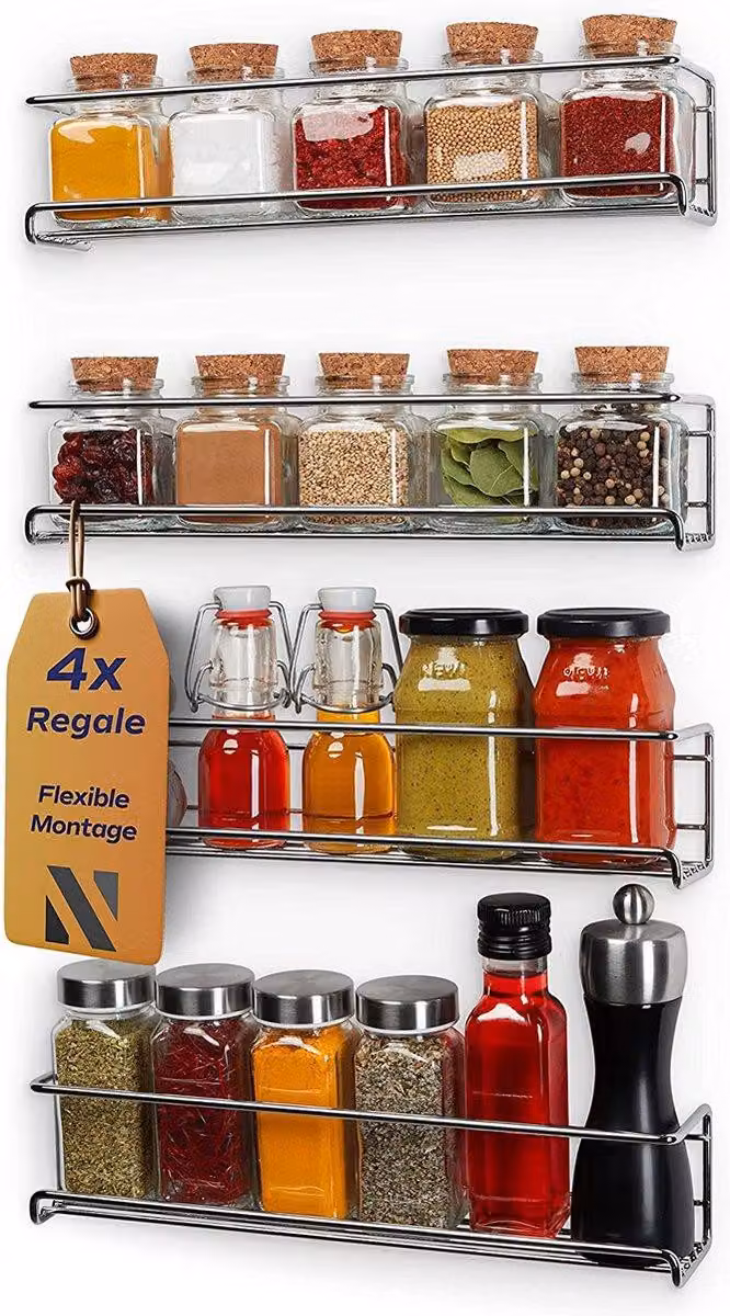 Scaffale per la cucina, di alta qualità, scaffale per erbe aromatiche, portavasetti per erbe aromatiche, organizer per vasi di erbe aromatiche per la cucina.