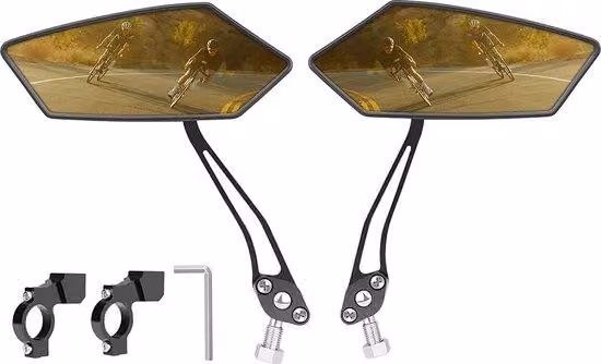 Specchietto retrovisore per bicicletta Famanu - Regolabile a 360° -