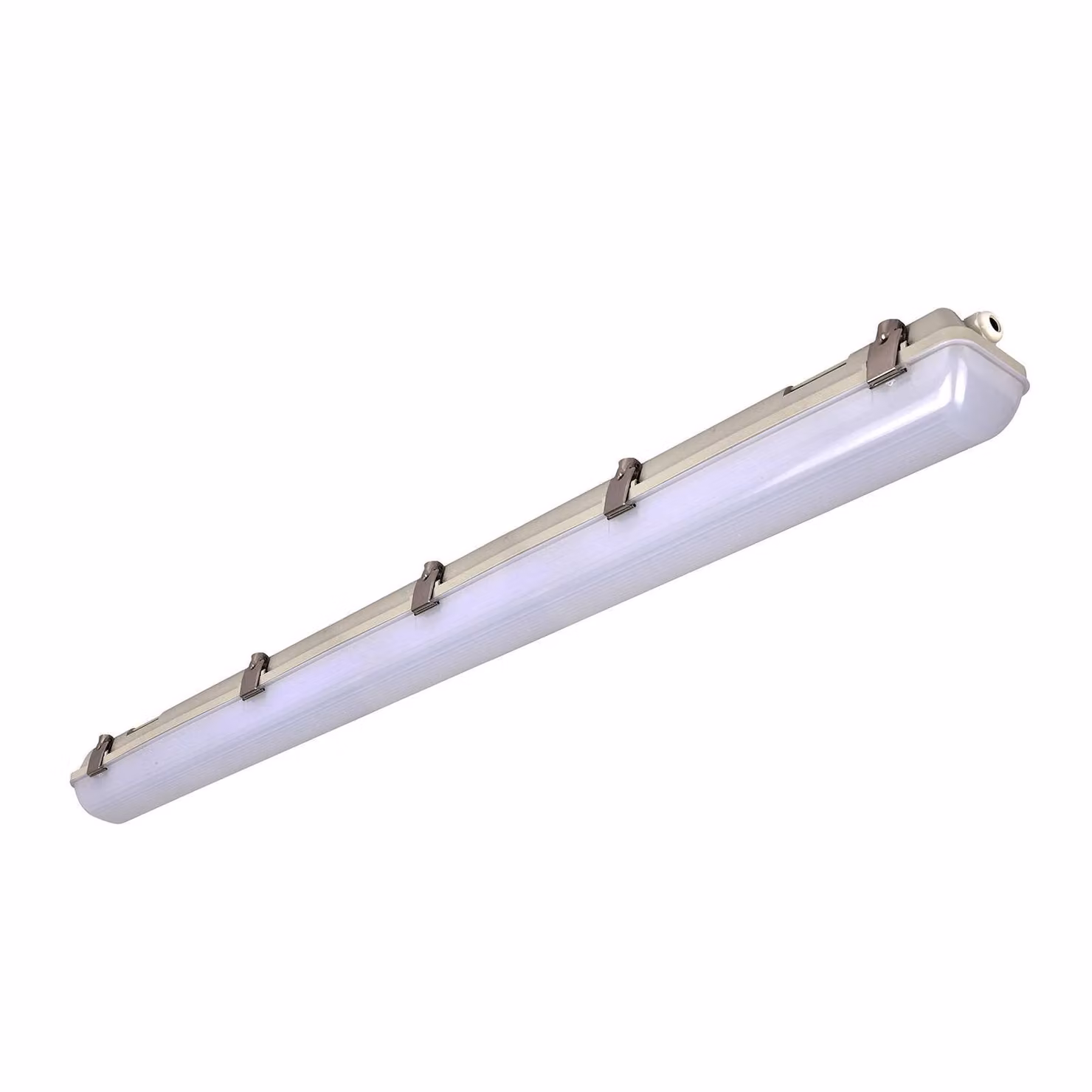 G & L Handels GmbH Lampada LED resistente all´umiditá 659, 126 cm 40W 659, Alluminio / Grigio / Zincato, Plastica