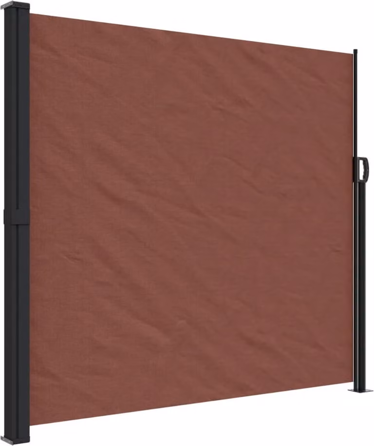 Tenda da Sole Laterale Retrattile Marrone 180x300 cm